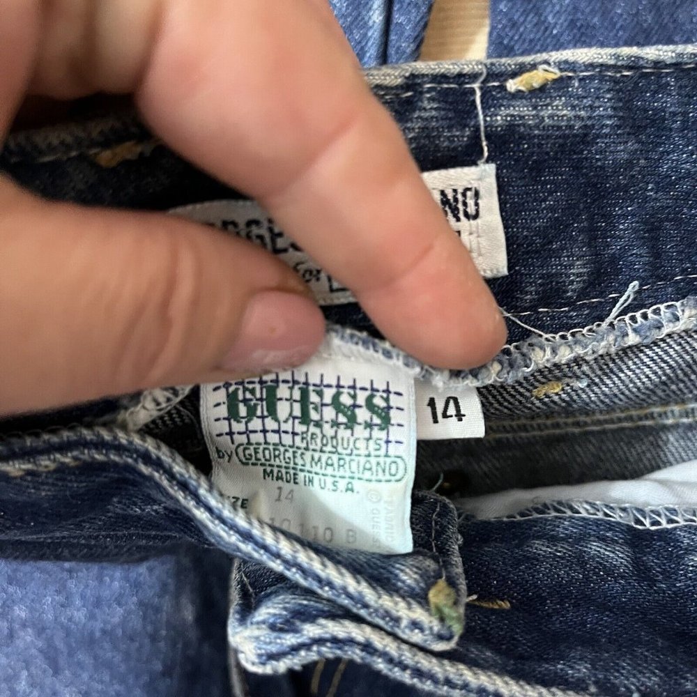 Vintage Guess Blue Jeans Georges Marciano Medium Wash USA made Size 0 Read Descr - Picture 3 of 7